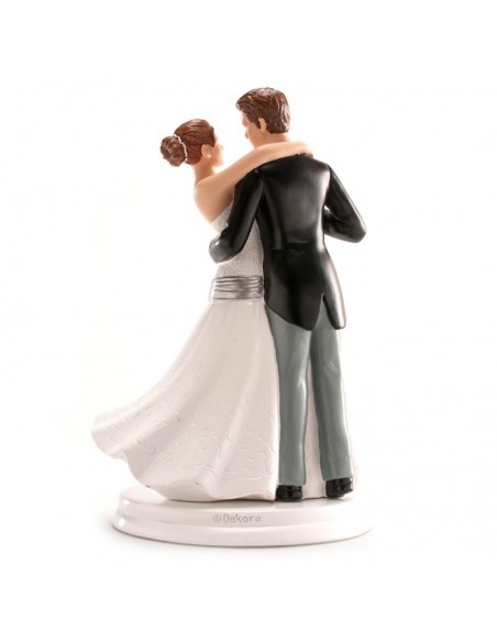Figura para Tarta Novios Bailando 20cm Dekora