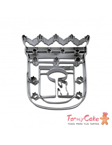 Cortante Escudo De Madrid 9cm Stadter