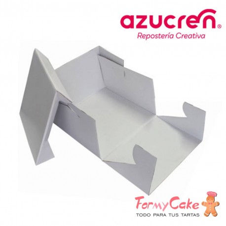 Caja Blanca para Tartas Extarfuerte 30X30X15cm Azucren