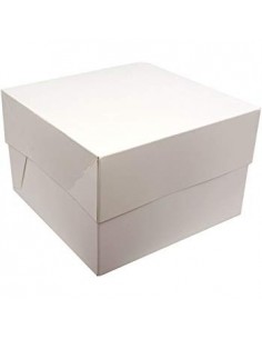 Caja Blanca para Tartas 26,5x26,5x15cm Decora 2