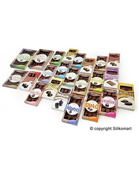 Molde Silicona 12 Minitabletas De Chocolate Silikomart