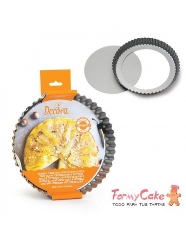 Molde Metal Redondo Rizado Desm. 25cm Decora