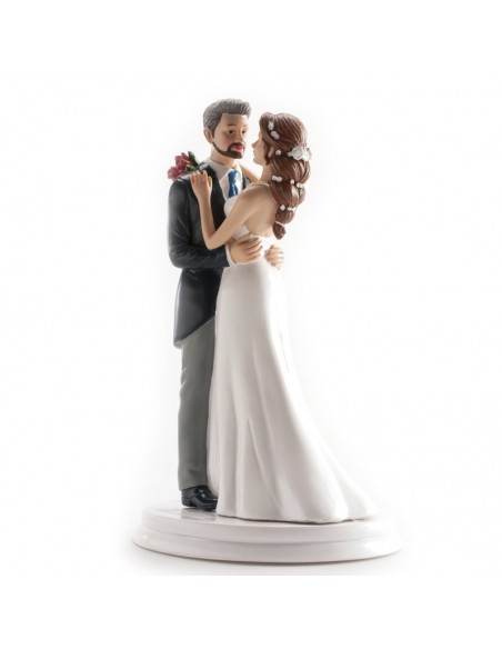 Figura para Tarta Novios Bailando Vals 20cm Dekora