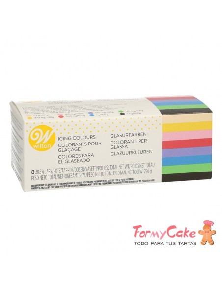 Kit Colorantes Gel Wilton 8ud. 28gr