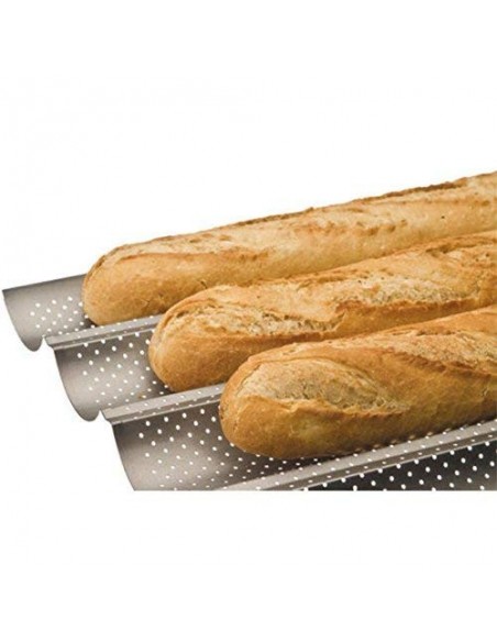 Molde Cuatro Baguettes 32x38cm, Ibili