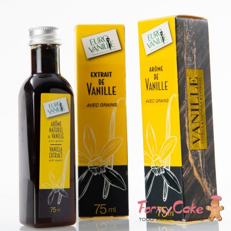 Extracto Natural De Vainilla Bourbon Con Semillas, 75ml Euro Vanille