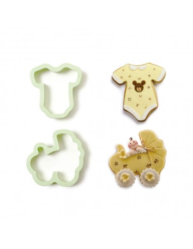 Kit Cortadores Body Y Carrito Bebe 2ud. Decora
