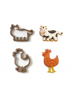 kit Cortadores Vaca y Gallina, 2ud Decora 2