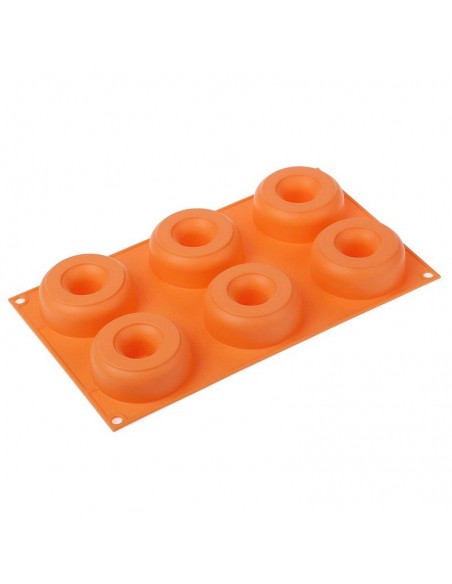 Molde Silicona Donuts 6ud Silikomart