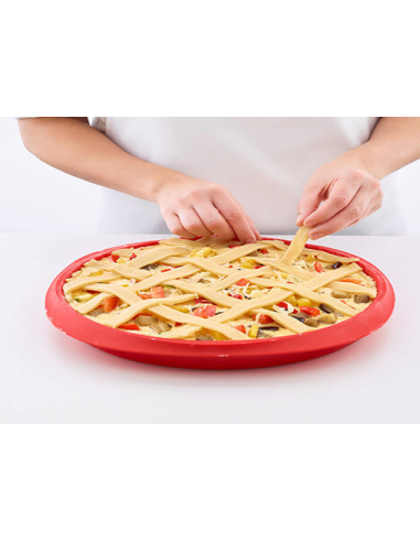 Molde Quiche Desmontable Redondo 28 cm Lékué