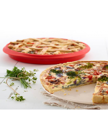 Molde Quiche Desmontable Redondo 28 cm Lékué
