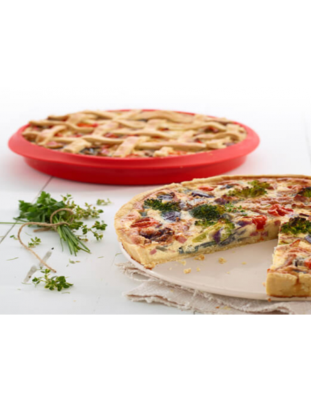 Molde Quiche Desmontable Redondo 28 cm Lékué