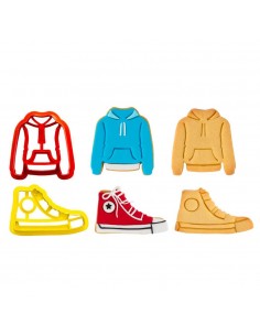 Kit 2 Cortadores Zapatilla y Sudadera Decora 2
