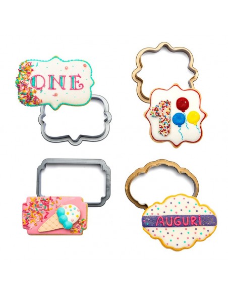 Set 4 Cortadores De Marcos Mini Decora