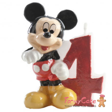 Vela Mickey Mouse nº4 Dekora
