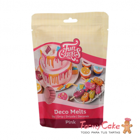 Deco Melts Rosa 250gr Funcakes