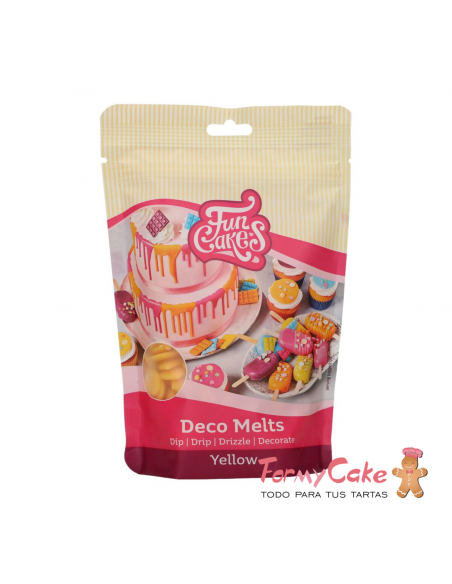 Deco Melts Amarillo 250gr Funcakes