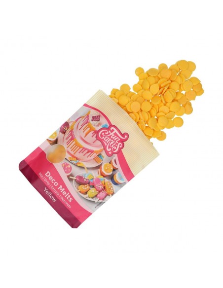 Deco Melts Amarillo 250gr Funcakes