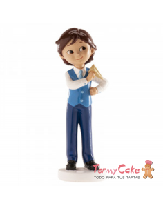 Figura Tarta De Comunión Niño Con Avión Dekora