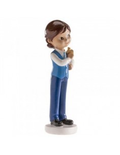 Figura Tarta De Comunión Niño Con Avión Dekora 2