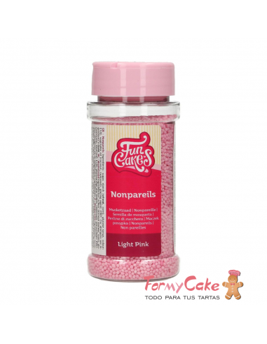 Nonpareils Rosa Claro 80gr Funcakes