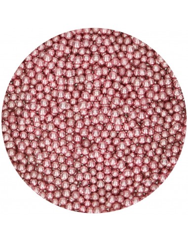 Perlas Rosas Metalizadas 80gr Funcakes