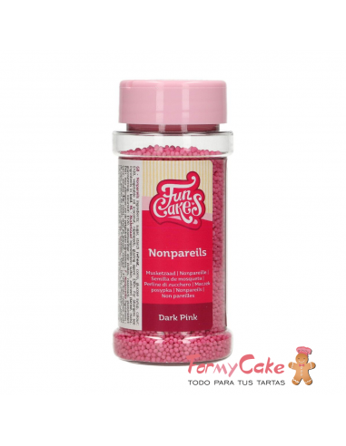 Nonpareils Rosa Intenso 80gr Funcakes