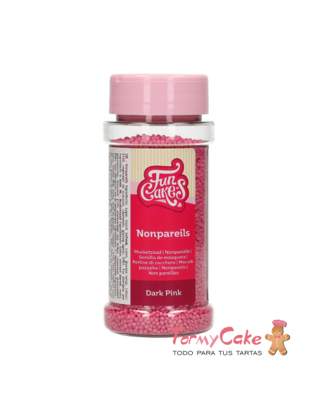 Nonpareils Rosa Intenso 80gr Funcakes