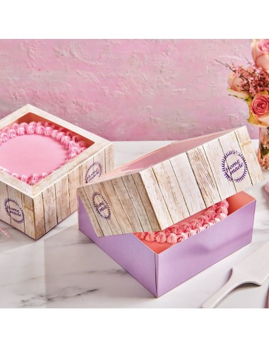 Caja Decorada para Tartas 2ud 26x26x12cm Funcakes