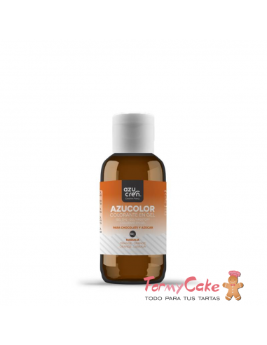 Colorante Gel Naranja 50gr Azucolor