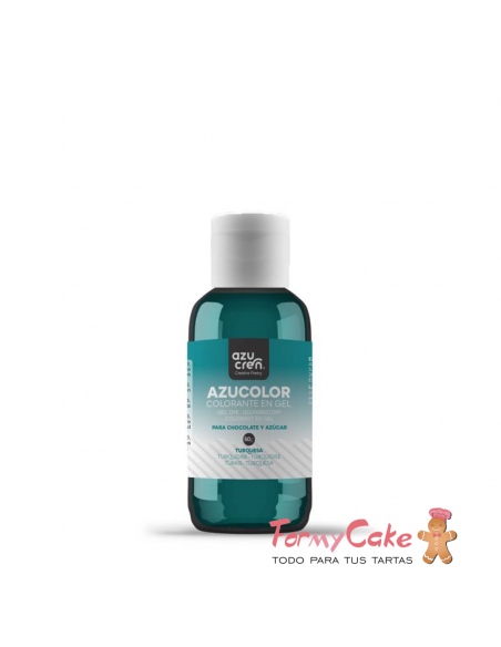 Colorante Gel Turquesa 50gr Azucolor