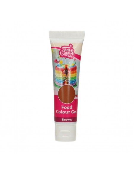 Colorante Gel Marrón 30g Funcakes