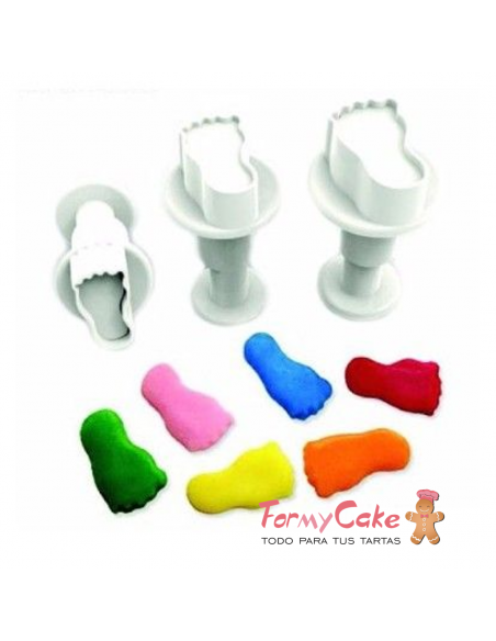 Mini Cortadores Expulsor Pies 3uds Dekofee