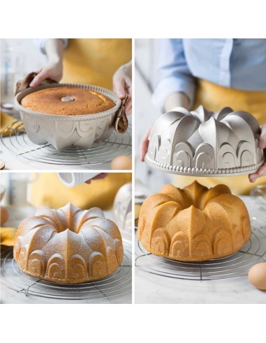Molde Aluminio Inyectado Bundt  Gaia Decora