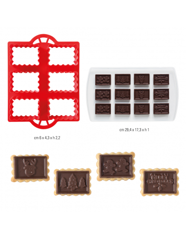 Set 2pzs Para Galletas Y Chocolate Navidad Decora