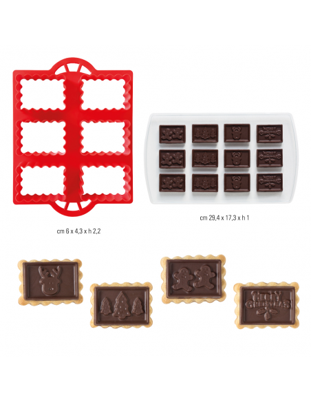 Set 2pzs Para Galletas Y Chocolate Navidad Decora