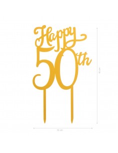 Topper 50 Aniversario Bodas de Oro Dekora 2