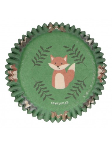 Cápsulas para Hornear Animales Bosque 48ud. Funcakes