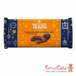 Turrón Chocolate Leche Con Galleta120gr Trapa
