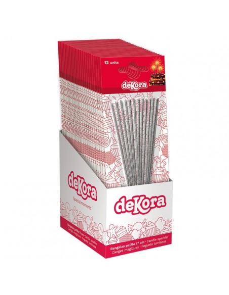 Bengalas Palillo 17cm 12uds Dekora