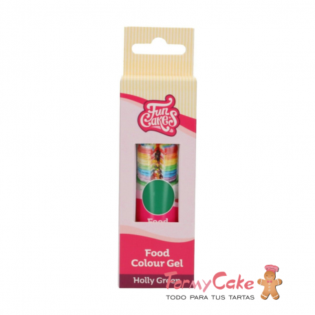 Colorante Gel Holly Green 30g Funcakes