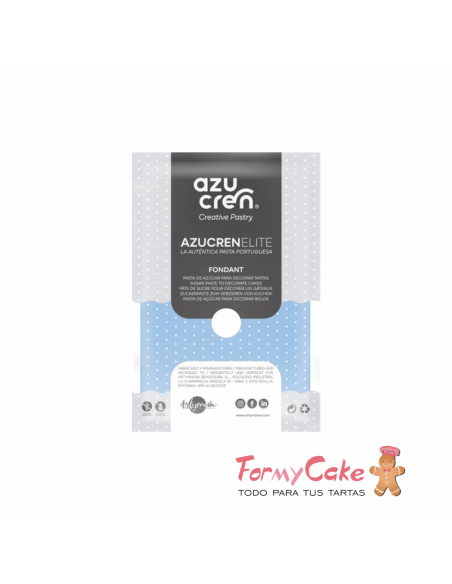 Fondant  azul cielo 100 gr  Azucren Elite