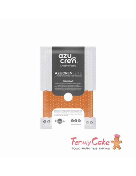 Fondant naranja 250gr Azucren Elite