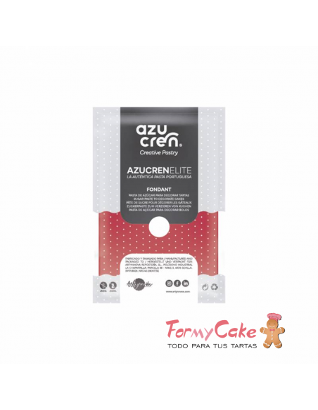 Fondant  rojo 250gr  Azucren Elite