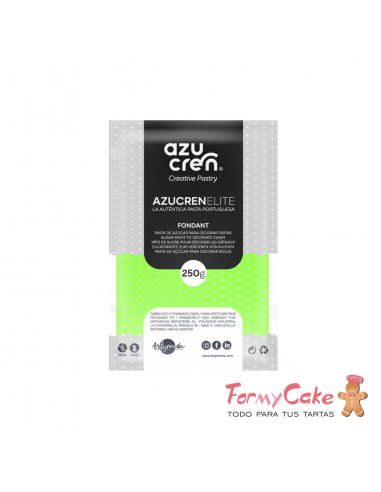 Fondant Verde Lechuga 1kg  Azucren Elite