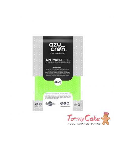Fondant Verde Lechuga 1kg  Azucren Elite