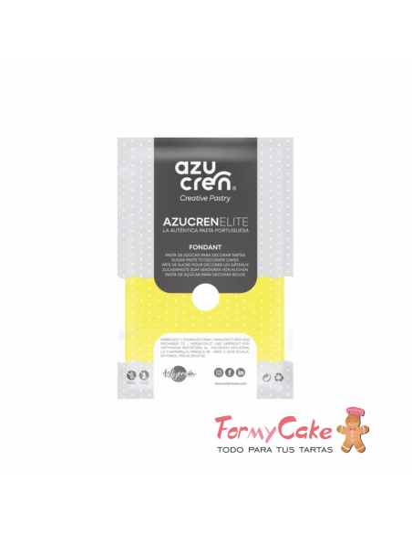 Fondant Amarillo 250gr Azucren Elite
