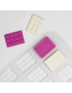 Molde Mini Tableta Chocolate 12 cav. PME 2