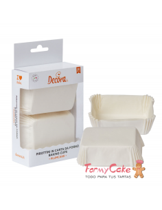 Cápsulas Mini Cake Blancas 36uds Decora