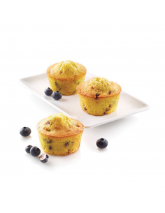Molde Silicona Muffin 6 cav. Silikomart 2